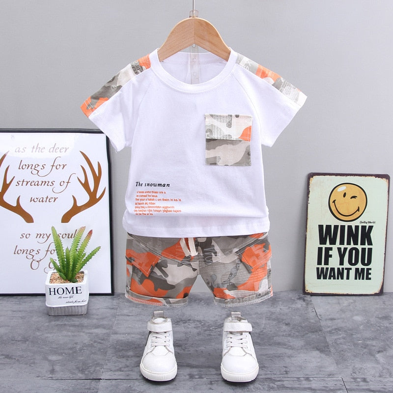 Cartoon 2Pcs/sets Toddler Fashion Clothing For Girls and Boys
