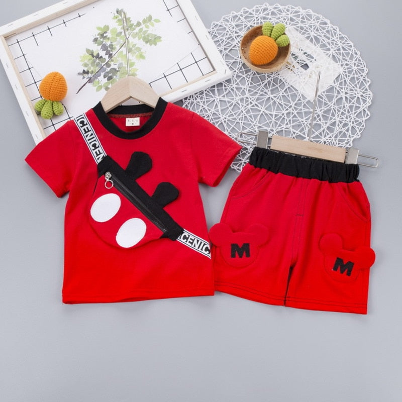 Cartoon 2Pcs/sets Toddler Fashion Clothing For Girls and Boys