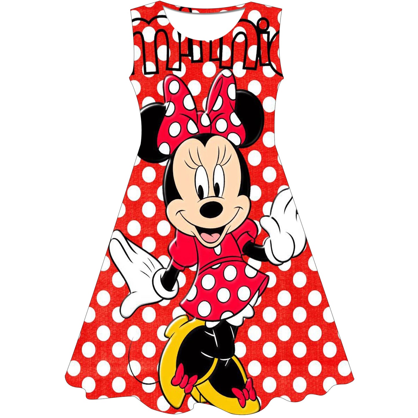 Mini Mouse Cosplay Baby Girl Dress 2-10 Yrs