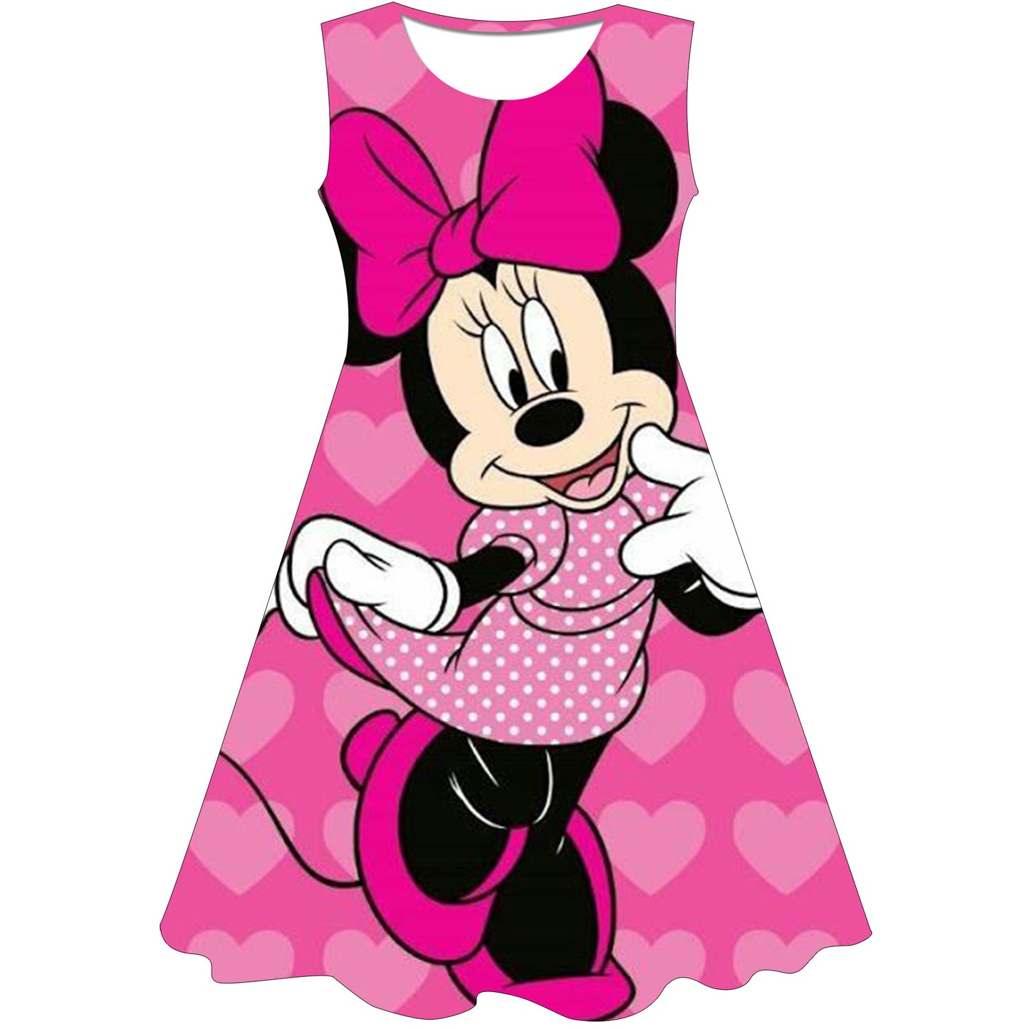 Mini Mouse Cosplay Baby Girl Dress 2-10 Yrs