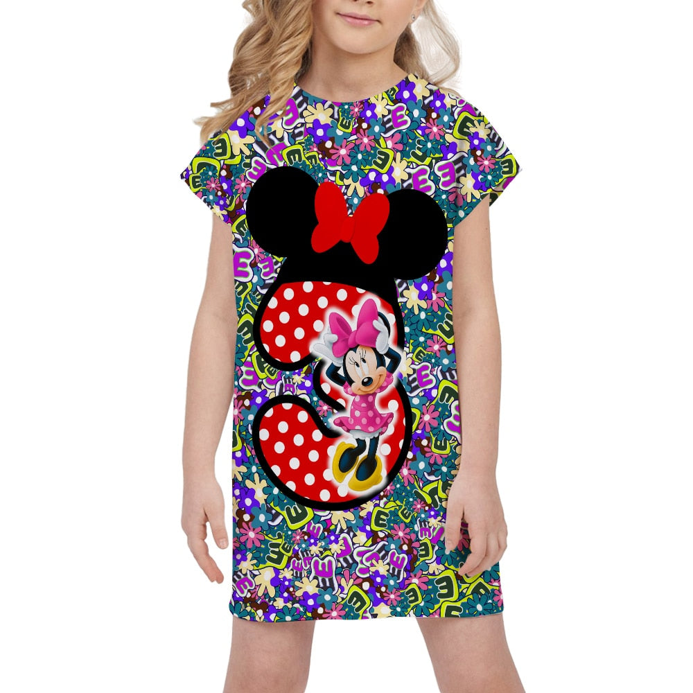 Minnie Mouse Dress For 2-8 Years