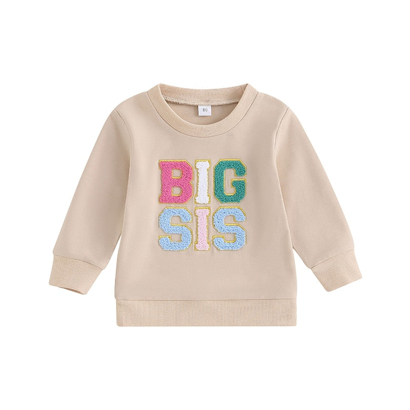 Big Sis 0-7Y Toddler Girls Autumn Sweatshirts