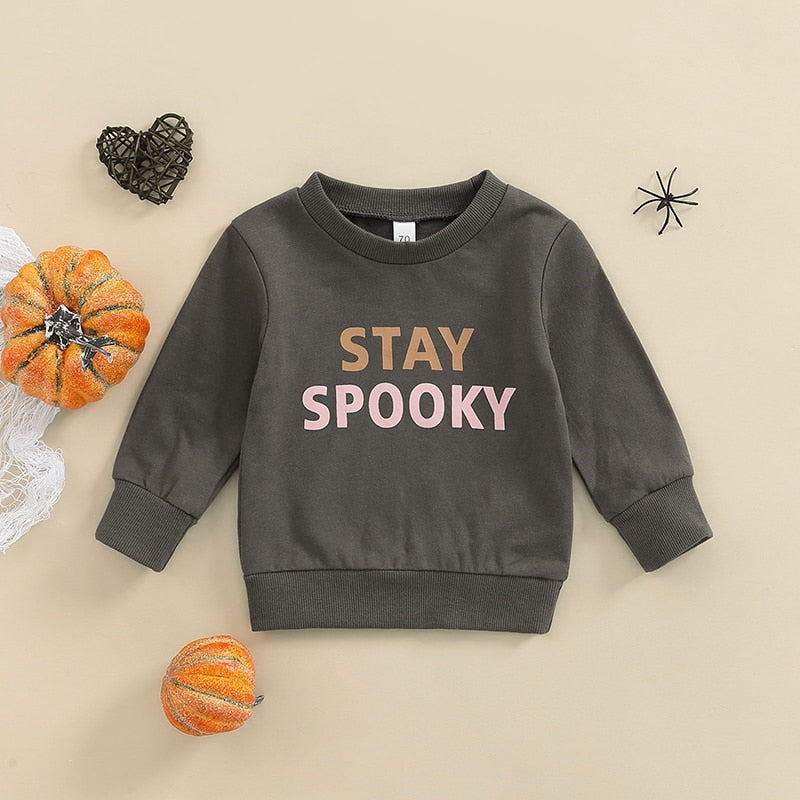 Stay Spooky 0-3Y Halloween Baby Girls Boys Sweatshirt