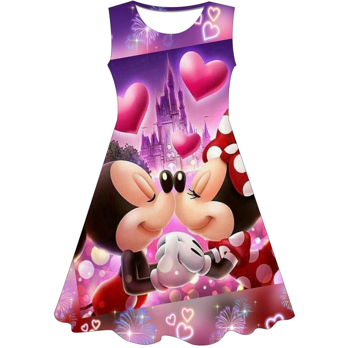Minnie Girls Cosplay Short Sleeve Princess Dress  2-10Y