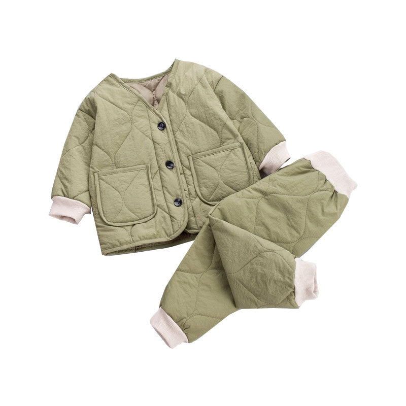 Baby Thicken Cotton Green Jacket
