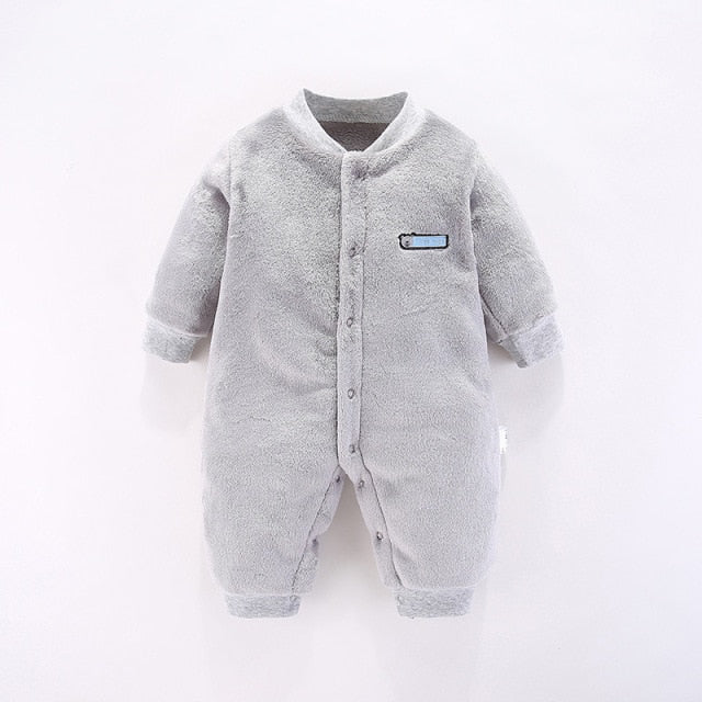 One Color Baby Winter Jumpsuit